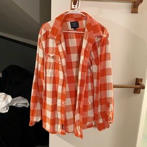 American Eagle flannel XXL orange